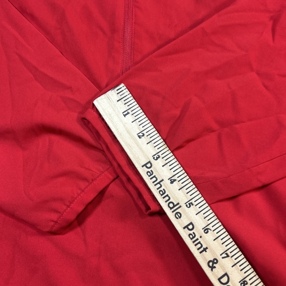 Adidas NHL Washington Capitals Jacket Men Medium Red 1/4 Zip Lightweight Pockets - Picture 10 of 13